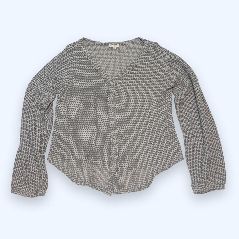Cozy Grey Waffle Top